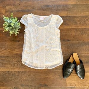 Lauren Conrad• White Blouse Tee